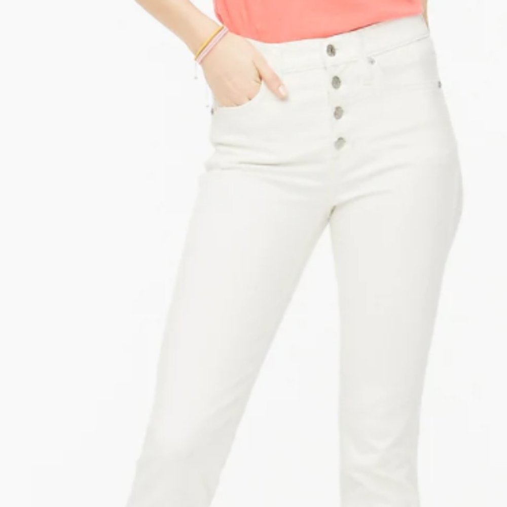 J Crew White Jeans - High Waisted